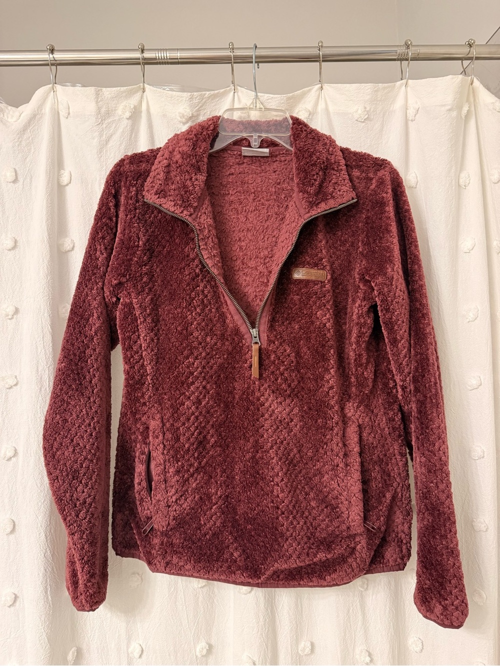 Columbia Women's Plush Half-Zip Jacket - Burgundy